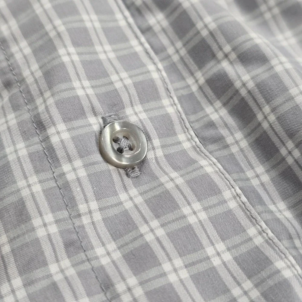 Goodfellow & Co. Gray & White Plaid Cotton & Polyester Boxer Shorts Size XL....